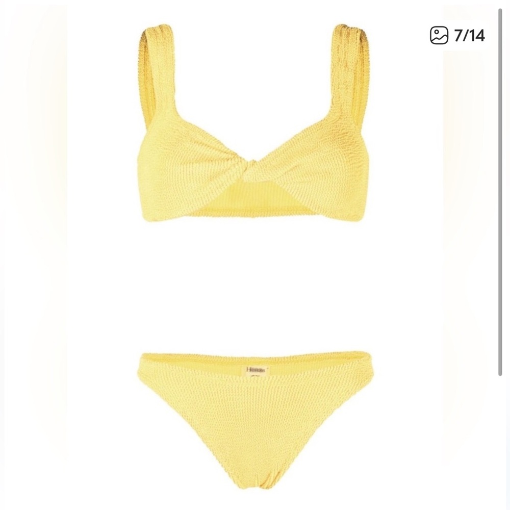 Hunza G Juno Bikini (OneSize) Yellow, Excellent Condition! - Picture 14 of 15